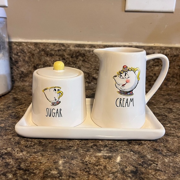 Rae Dunn Other - NWOT Chip and Mrs. Potts Sugar and Cream Set